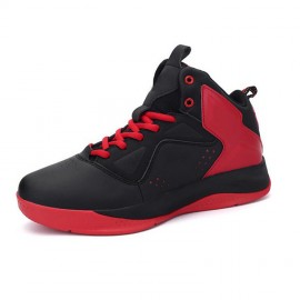 Cheap men red breathable gym boots sports sneaker basketball shoes