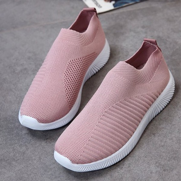 Large Size Women Mesh Outdoor Slip On Sneakers